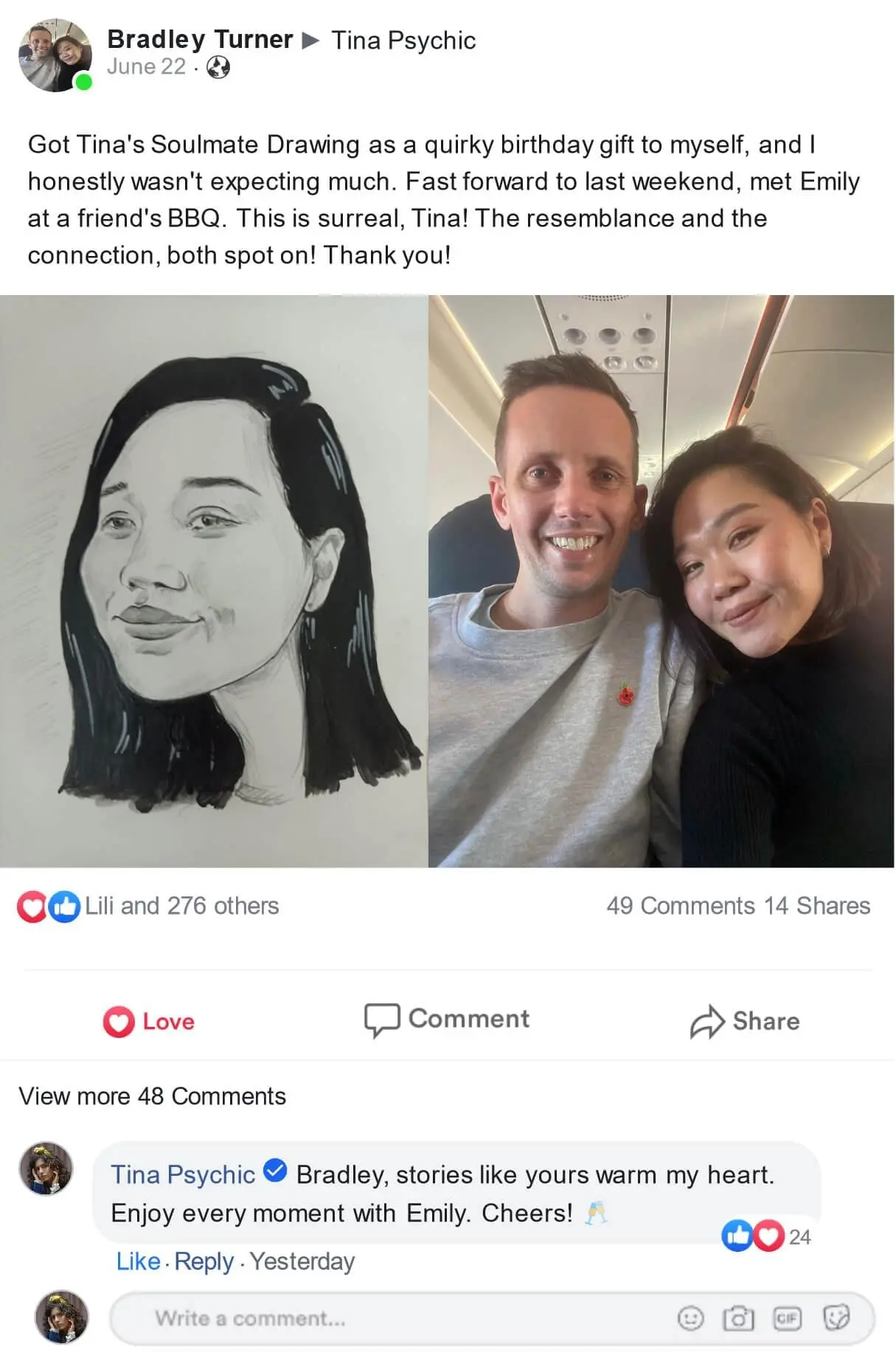 Digital Soulmate Portrait illustration